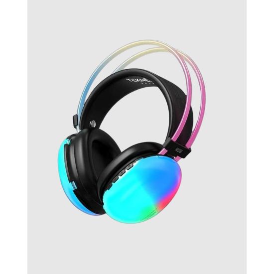 RGB Işıklı Kablosuz Kulaklık Bluetooth 5.3 800mAh Ergonomik IPX4 Dayan