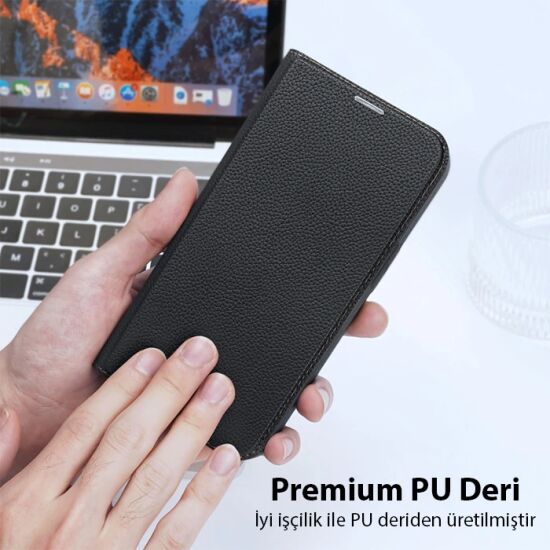 Dux Ducis iPhone 14 Plus 6.7 Kılıf Skin X PU Deri Manyetik Kapaklı Kıl