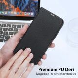 Dux Ducis iPhone 14 Plus 6.7 Kılıf Skin X PU Deri Manyetik Kapaklı Kıl