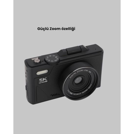 5K Ultra HD Kamera Gülümseme Algılama Otofokus 18x Optik Zoom