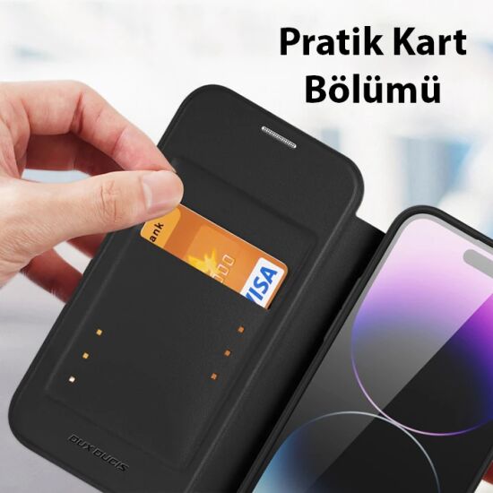 Dux Ducis iPhone 14 Pro 6.1 Kılıf Skin X Pro Series MagSafe Kapaklı Kı