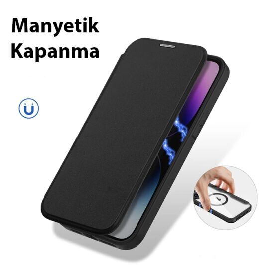 Dux Ducis iPhone 14 Pro 6.1 Kılıf Skin X Pro Series MagSafe Kapaklı Kı