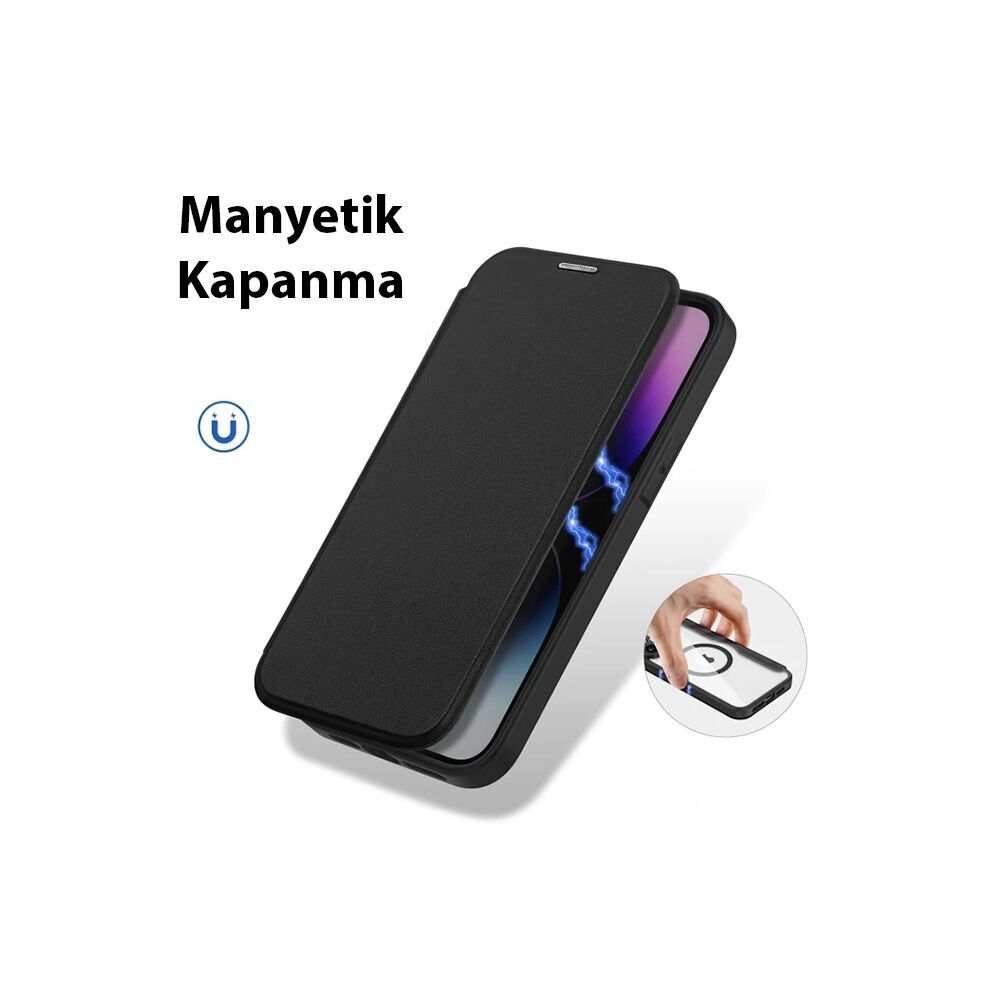 Dux Ducis iPhone 14 Pro 6.1 Kılıf Skin X Pro Series MagSafe Kapaklı Kı