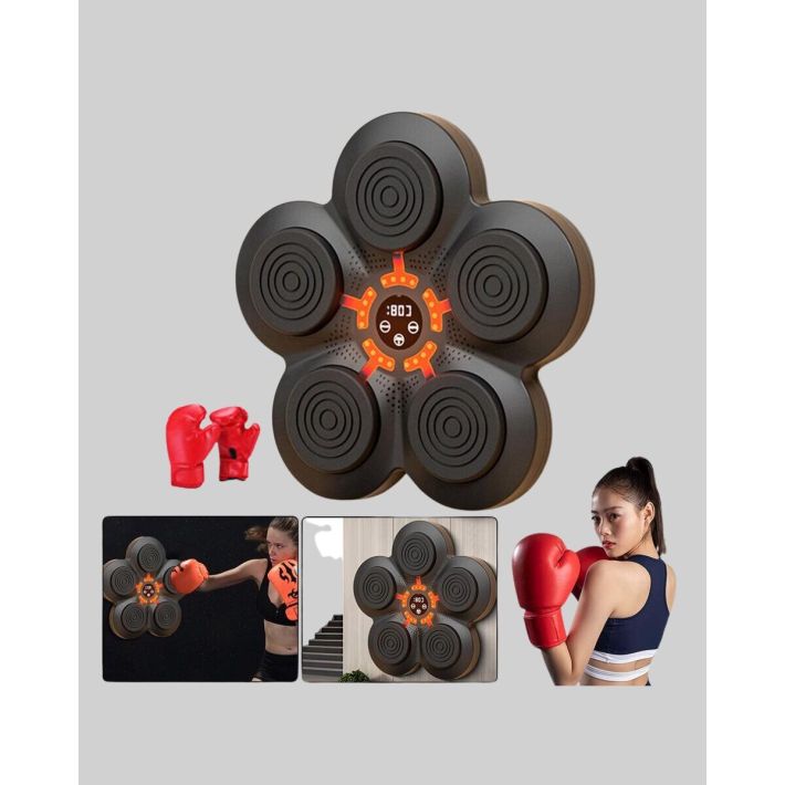 Müzikli Boks Duvar Paneli Akıllı Işık Sistemli Refleks ve Kondisyon Al
