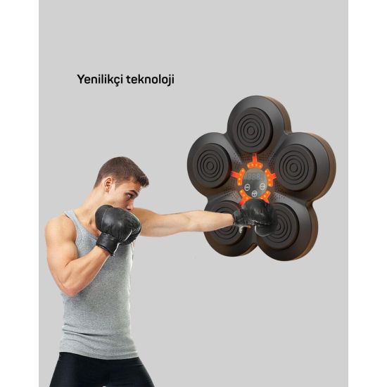 Ev Tipi Akıllı Boks Duvar Paneli Müzikli Bluetoothlu Refleks Geliştirm