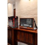 Nostaljik Görünümlü USB Girişli Bluetooth Bağlantılı Radyo