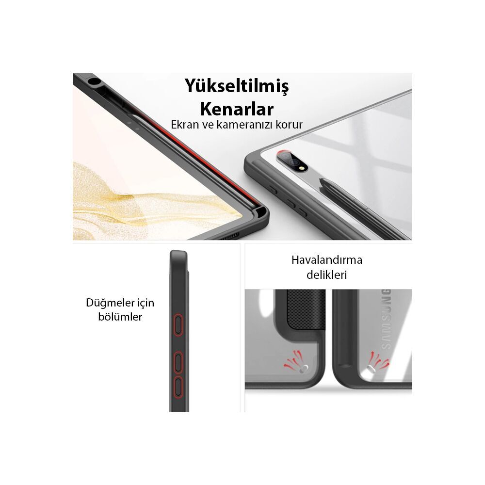 Dux Ducis SM Galaxy Tab S8-S7 Kılıf Toby Series Manyetik Kapaklı Kılıf