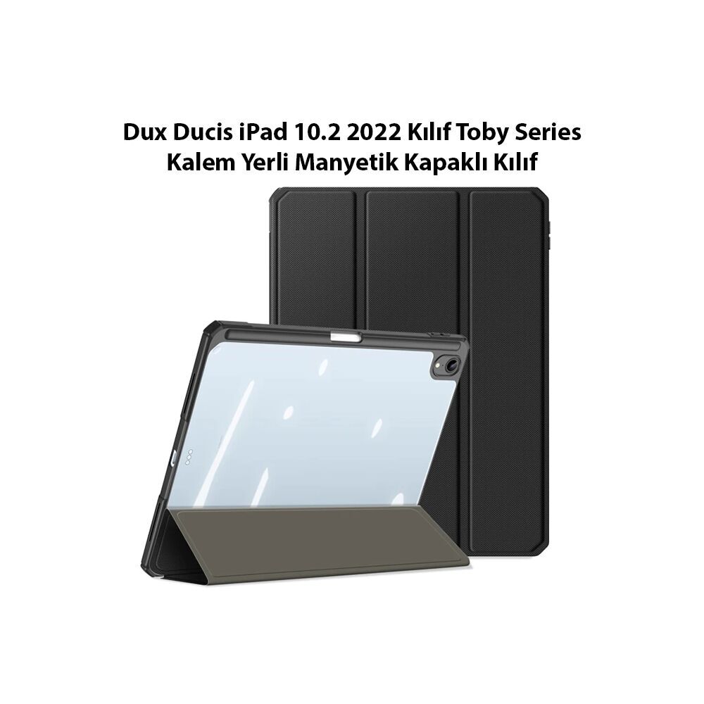Dux Ducis iPad 10.2 2022 Kılıf Toby Series Kalem Yerli Manyetik Kapakl