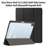 Dux Ducis iPad 10.2 2022 Kılıf Toby Series Kalem Yerli Manyetik Kapakl
