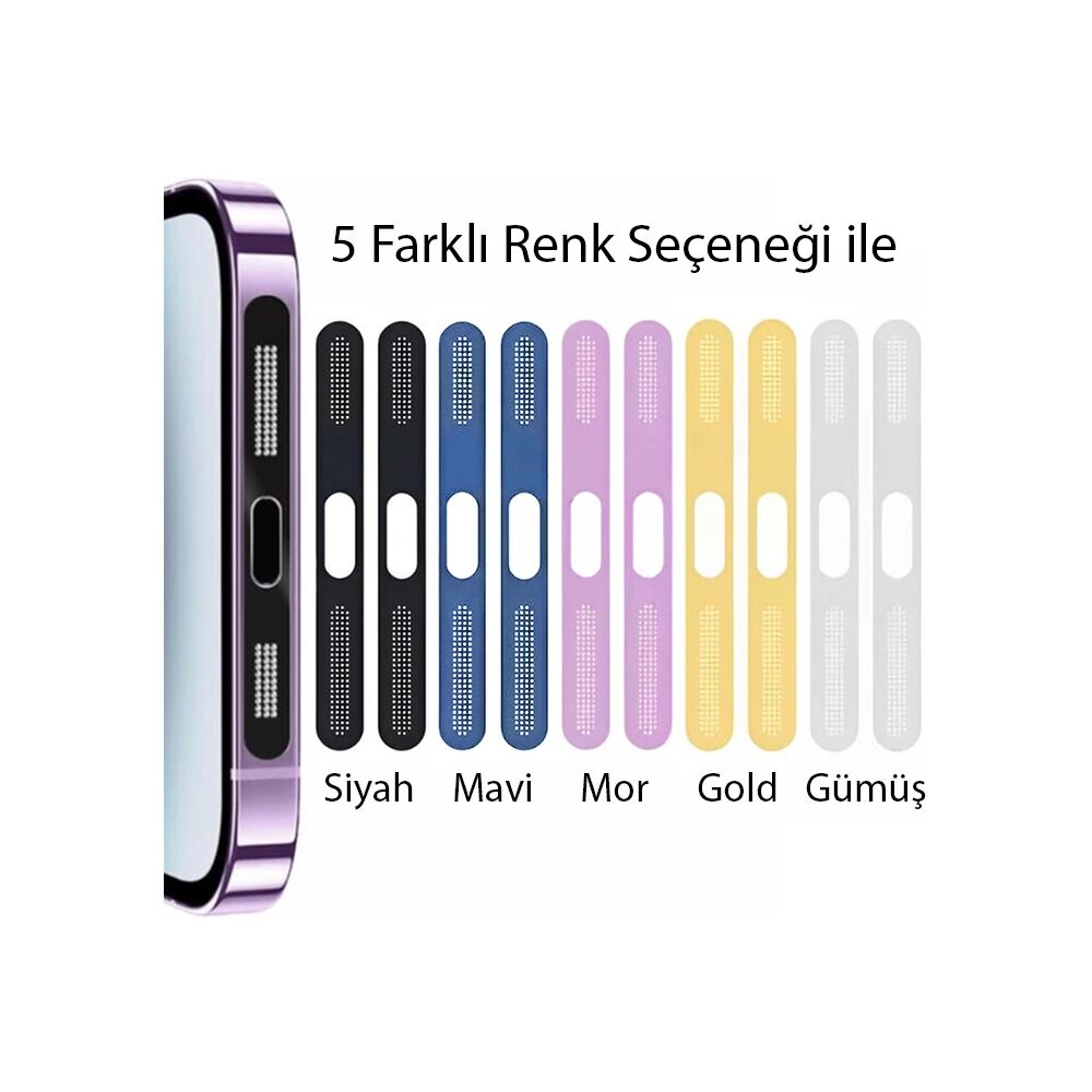 Ally iPhone 14 İçin Anti-Dust Toz Ve Kir Önleyici Sticker 2 Adet Set