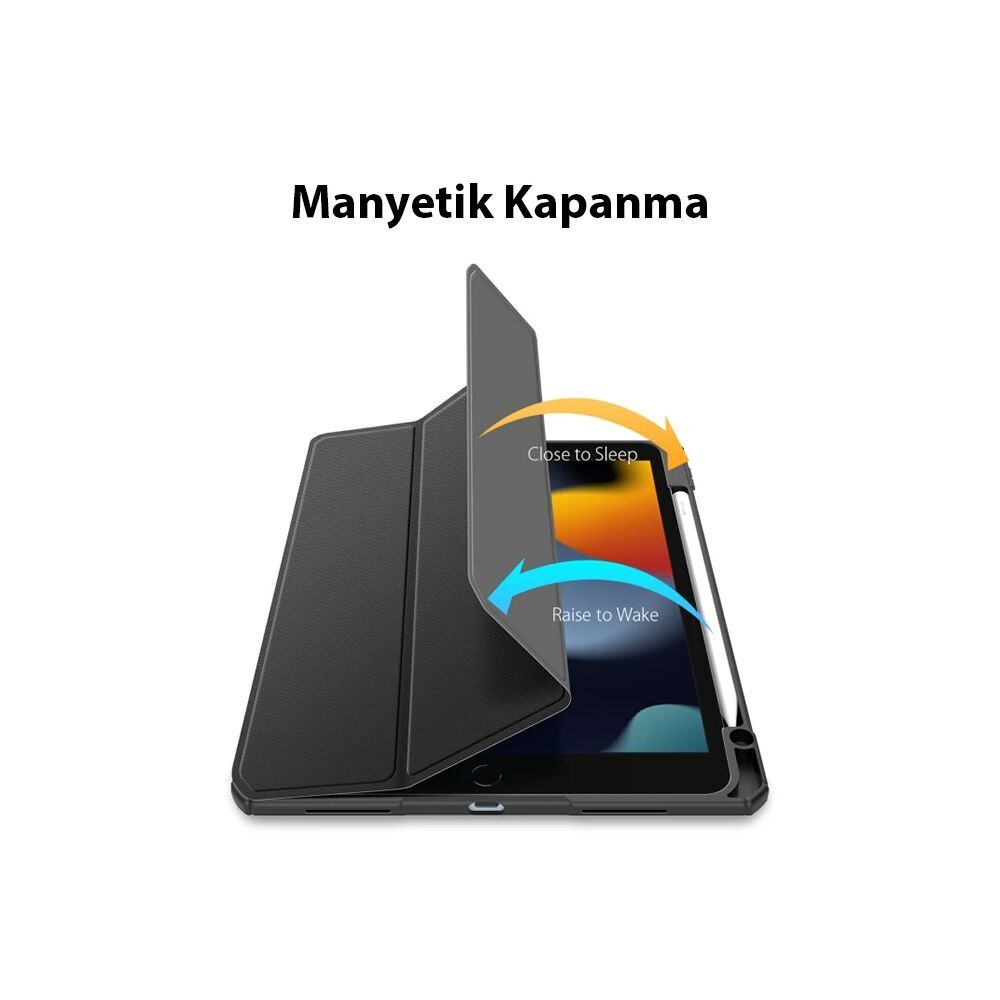 Dux Ducis iPad 10.2 2022 Kılıf Toby Series Kalem Yerli Manyetik Kapakl