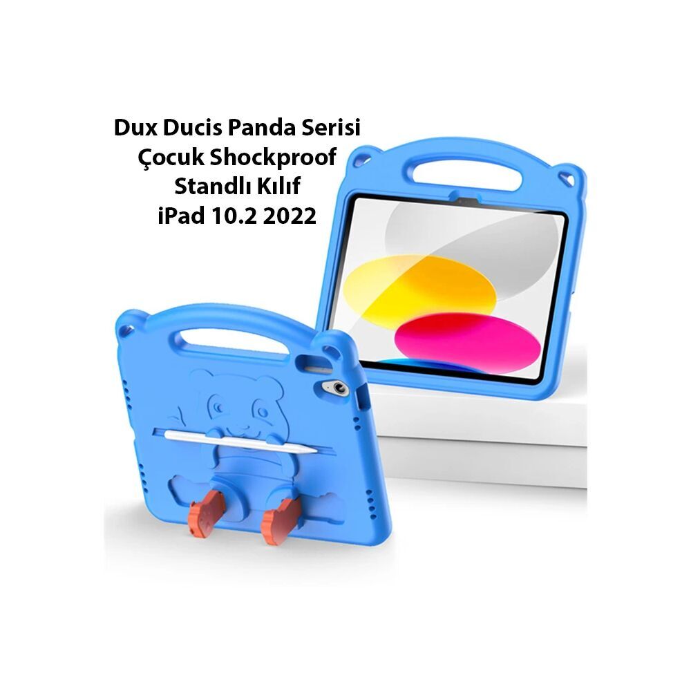 Dux Ducis iPad 10.2 2022 Kılıf Panda Serisi Çocuk Shockproof Standlı K
