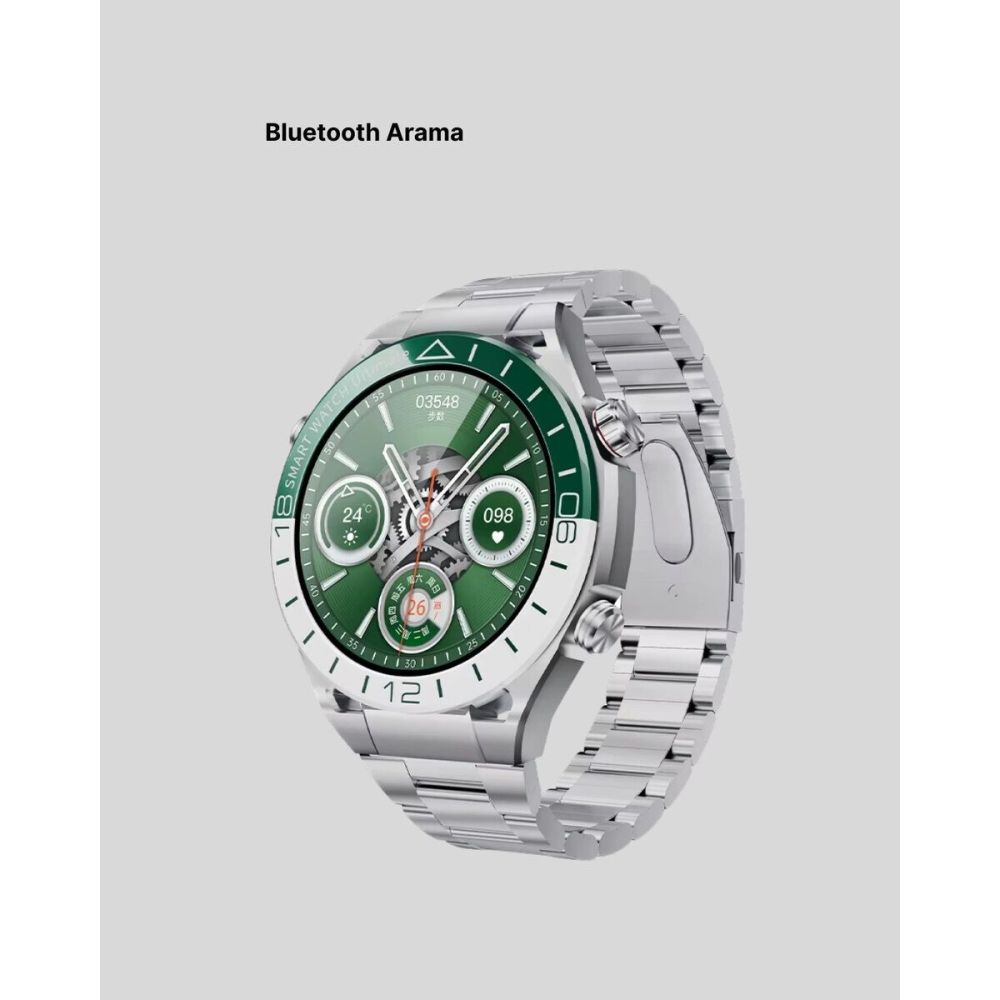 Harita Görüntüleme Özellikli Amoled Akıllı Saat 3 Kayışlı Fitness Taki