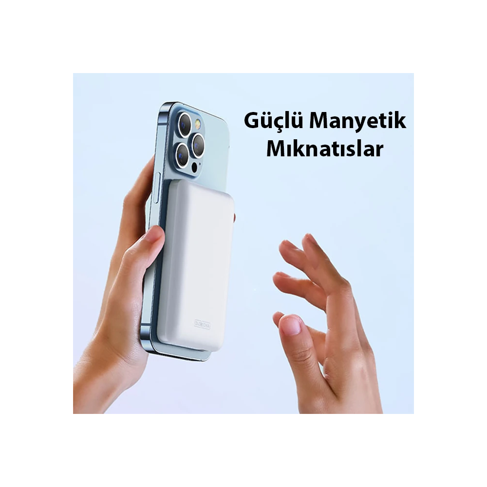 Duzzona W4 20W 5000mAh Magsafe Uyumlu Taşınabilir Kablosuz Hızlı Şarjl