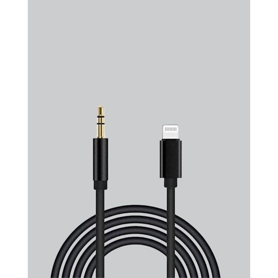 Lightning to 3.5mm Aux Ses Dönüştürücü Kablo 1 Metre Stereo Uyumlu