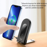 Duzzona W2 Katlanır Standlı 15W Hızlı Şarj Wireless Kablosuz Şarj Ciha