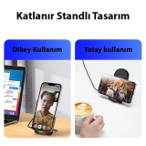 Duzzona W2 Katlanır Standlı 15W Hızlı Şarj Wireless Kablosuz Şarj Ciha