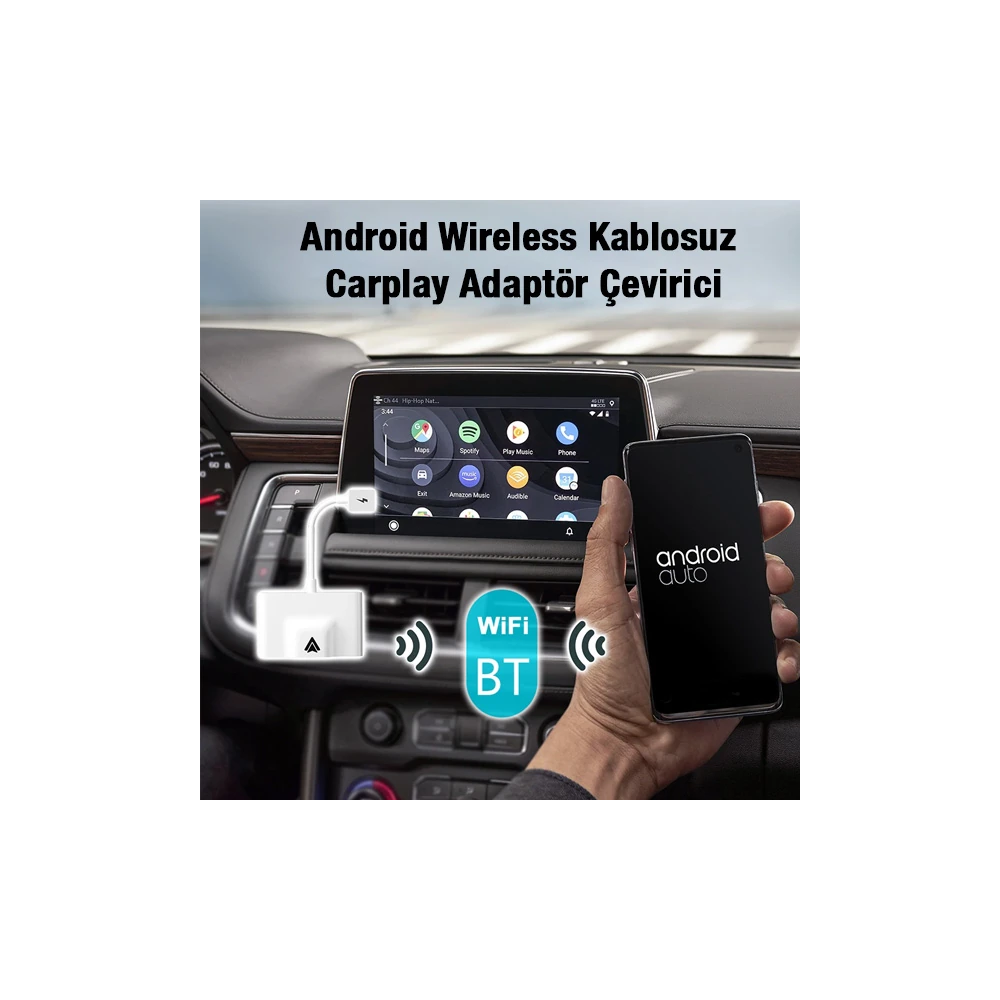 Ally Usb+Type-C Android Kablosuz Carplay Adaptör Çevirici - Youtube Ne