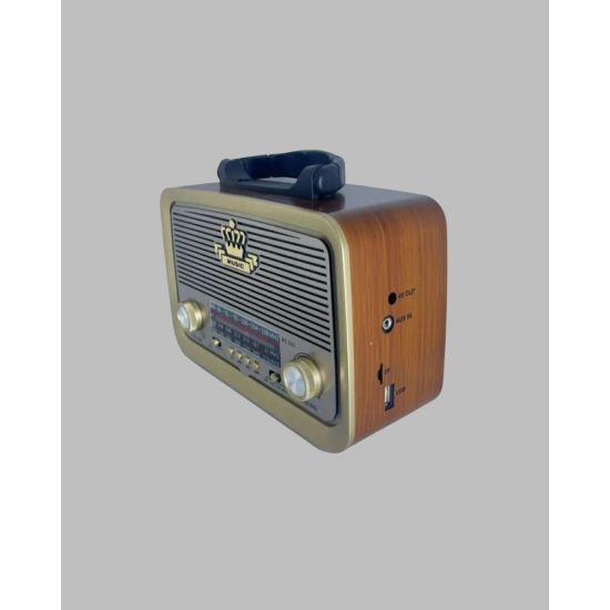 Nostalji Bluetooth Radyo FM AM SW Ahşap Eskitme Tasarım
