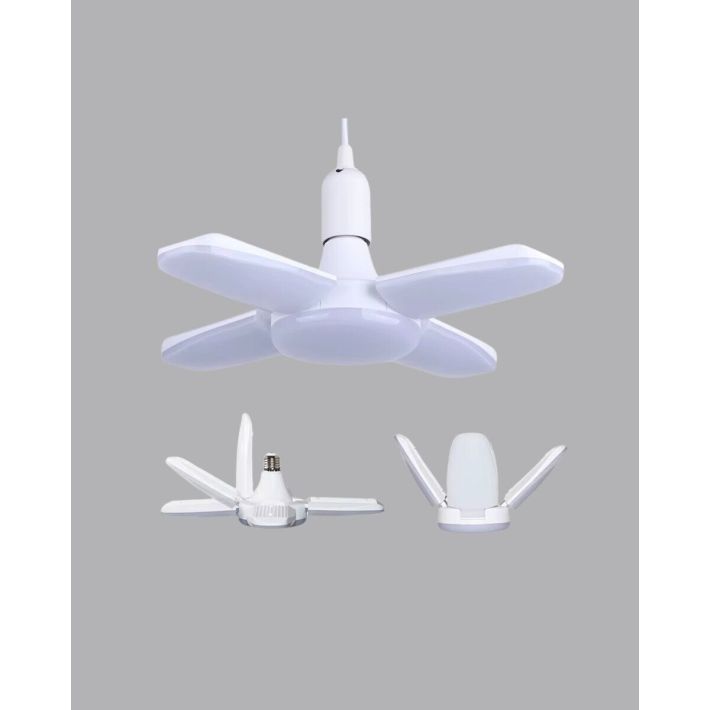 Yüksek Işık Güçlü LED Ampül 4 Kollu Katlanır Pervane Tasarım