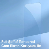 Baseus Crystal iPhone 13 Pro Magsafe Silikon Kılıf + Tempered Ekran Ko
