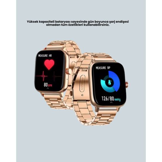 Sağlık Takipli Akıllı Saat 117 Spor Modlu AMOLED Ekran