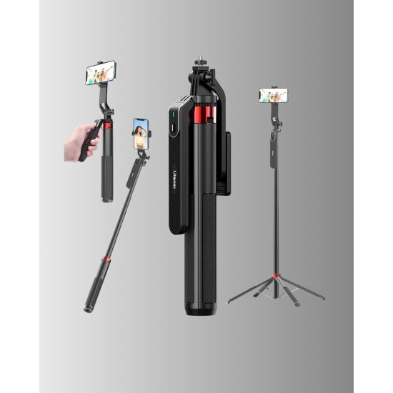 Taşınabilir Tripod ve Selfie Çubuğu Vlog ve Video Çekimi