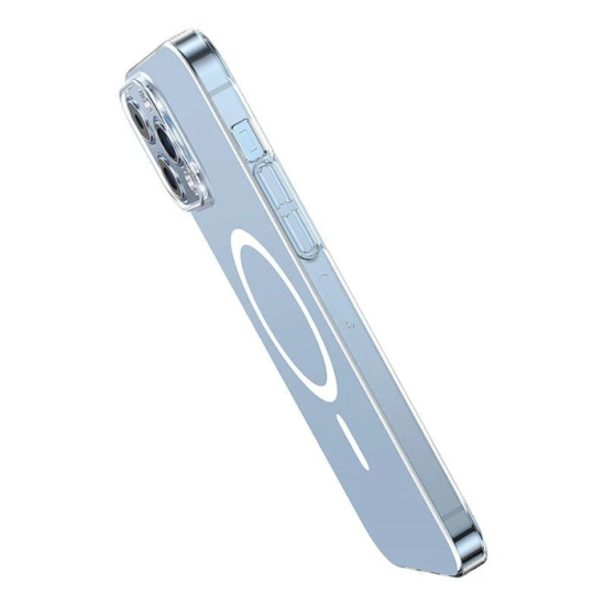 Baseus Crystal iPhone 13 Pro Max 6.7 Magsafe Silikon Kılıf + Tempered 