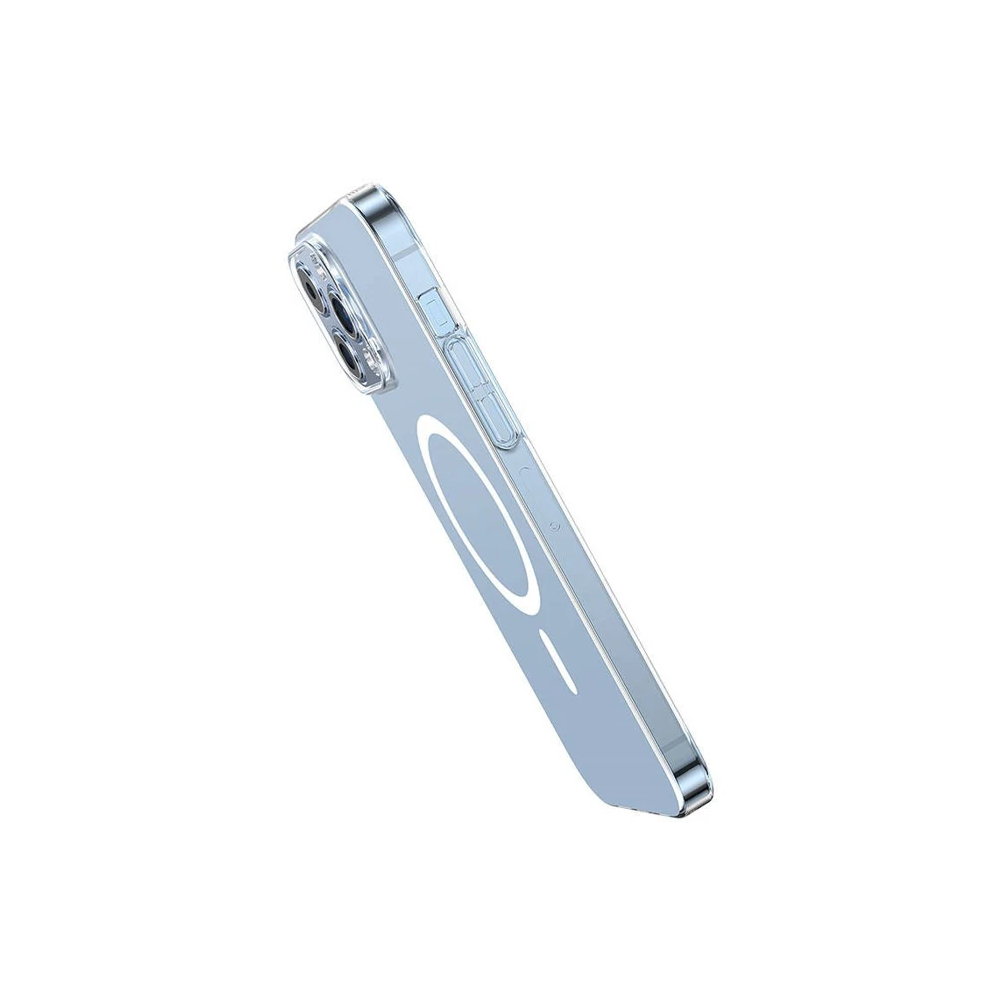 Baseus Crystal iPhone 13 Pro Max 6.7 Magsafe Silikon Kılıf + Tempered 