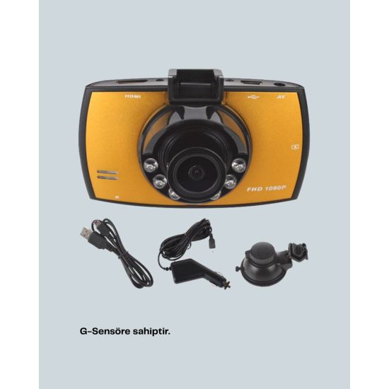 Full HD Araç Kamerası G Sensor Gece Görüşlü Dash Cam