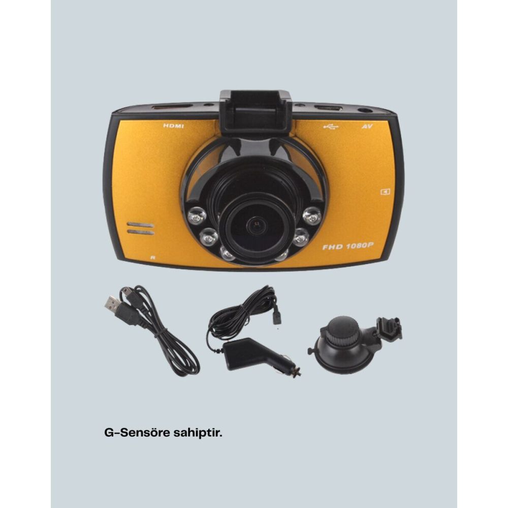 Full HD Araç Kamerası G Sensor Gece Görüşlü Dash Cam