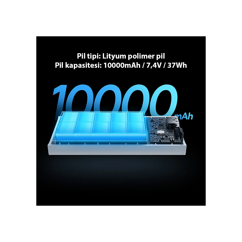 Baseus Adaman2 Digital Display 10000mAh 30W Powerbank Taşınabilir Şarj