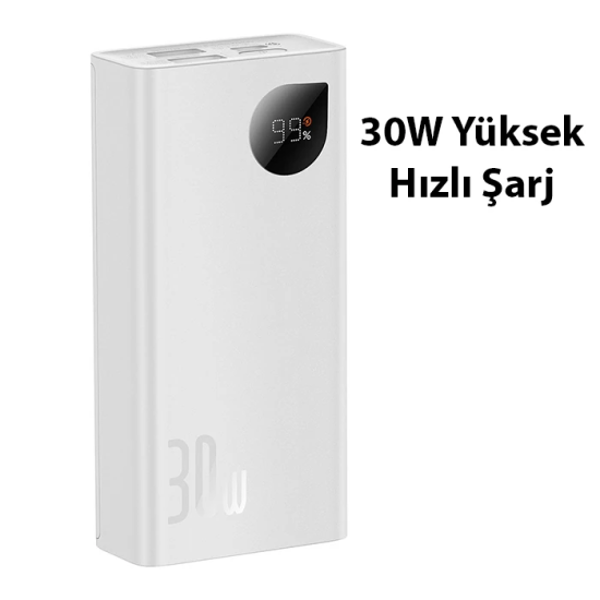 Baseus Adaman2 Digital Display 10000mAh 30W Powerbank Taşınabilir Şarj