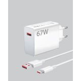 67 Watt Turbo Destekli Şarj Cihazı Honor 50 70 90 Uyumlu