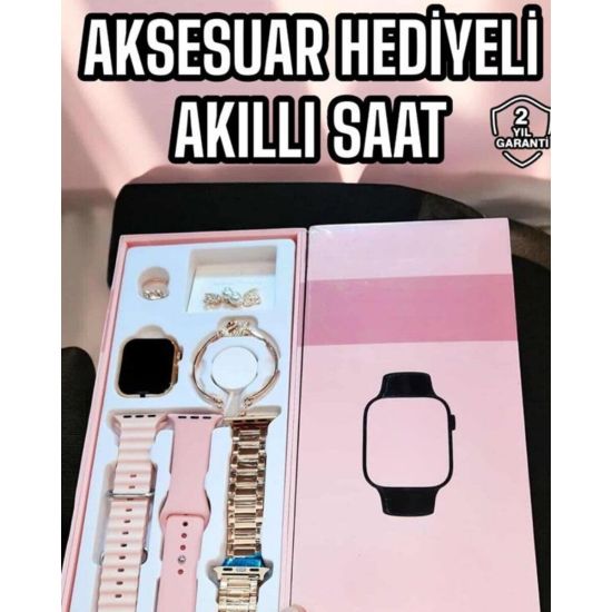 Akıllı Saat Sesli Görüşme Bildirim Görme Uyku ve Sağlık Takibi