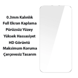 Baseus SuperCeramic Series iPhone 14 Plus 6.7 Koruyucu Cam Kılıf+Full 