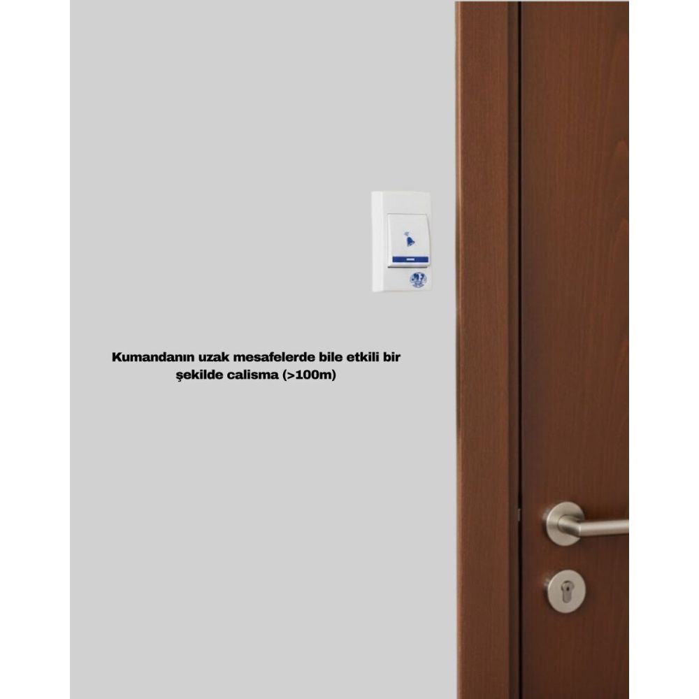 Kolay Kullanımlı Kablosuz Kapı Zili Şık ve Sade Tasarım