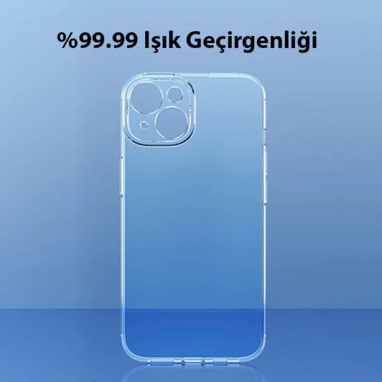 Baseus Simple Case iPhone 14 6.1 Kamera Korumalı İnce Silikon Şeffaf K