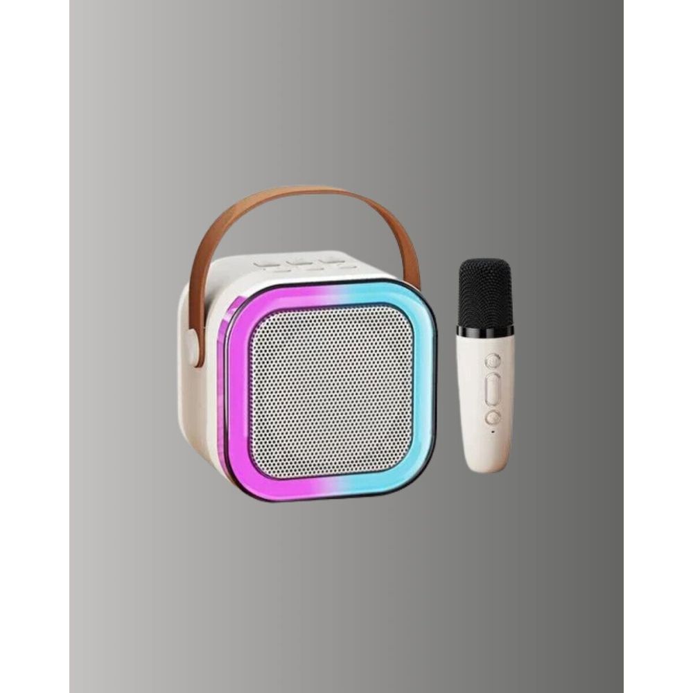 Taşınabilir Karaoke Mikrofon Seti Bluetooth Hoparlörlü