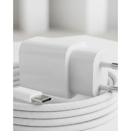 35W USB-C Hızlı Şarj Adaptörü Type-C to C Kablo Seti