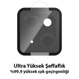 ALLY İPhone 14 Tempered Glass Cam Kamera Koruyucu