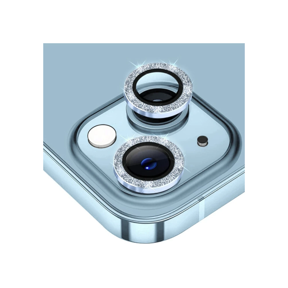 ALLY iPhone 14-14 Plus Diamond Taş İşlemeli Alüminyum Alaşımlı Kamera 