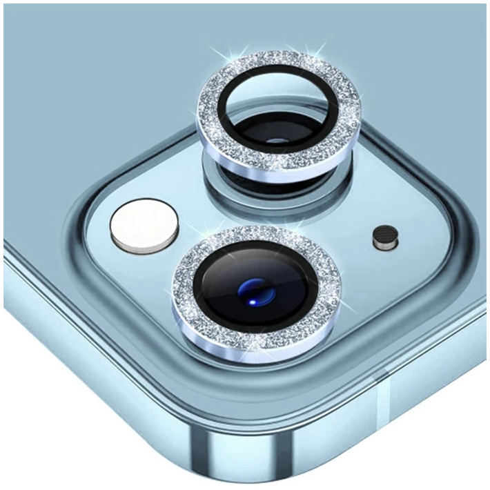 ALLY iPhone 14-14 Plus Diamond Taş İşlemeli Alüminyum Alaşımlı Kamera 