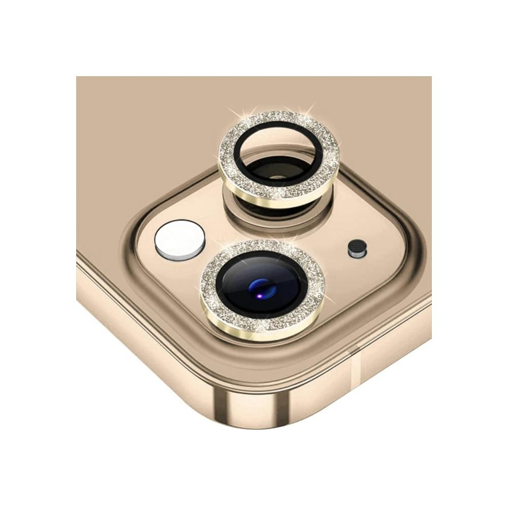 ALLY iPhone 14-14 Plus Diamond Taş İşlemeli Alüminyum Alaşımlı Kamera 