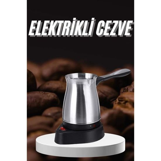 Paslanmaz Çelik Türk Kahvesi Makinesi 6 Fincan Kpasiteli Elektrikli Ce