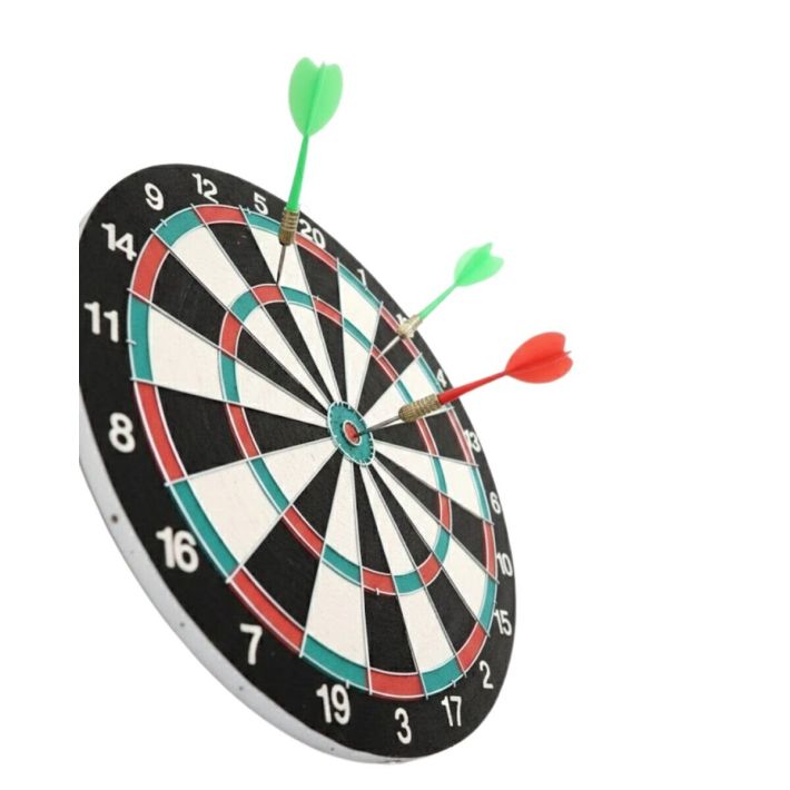 Ev ve Ofis İçin 17 İnç Dart Tahtası Seti 4 Adet Dart Oku Dahil
