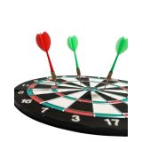 Kaliteli Ahşap 15 İnç Dart Tahtası Kolay Montajlı 4 Ok