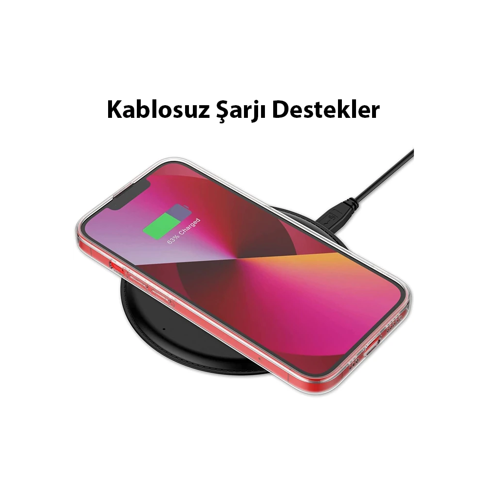 ALLY iPhone 14 Plus 6.7inç Crystal Clear Kamera Korumalı Sert PC Kılıf