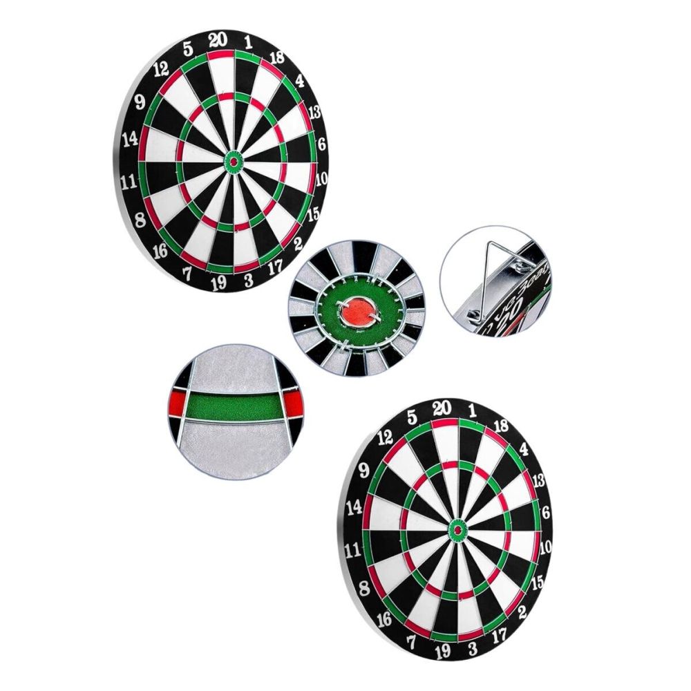 Kaliteli Ahşap Dart Tahtası 12 İnç 4 Adet Metal İğne Uçlu Ok