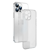 Ally iPhone 13 Pro Max 6.7inch Frosted Glass Şeffaf Kamera Korumalı Kı